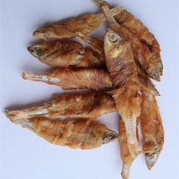 Fish Skin Factory - Wholesale Dry Pet Snacks Chicken Fish Dog Treats Dehydrated Fish Skin Roll Dog Food