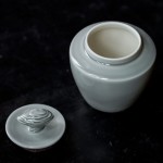 Ceramic Pet Urn Supplier - Ice Gray Waterproof Ash Holder