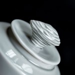 Ceramic Pet Urn Supplier - Ice Gray Waterproof Ash Holder