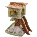 Plush Cat Trees Factory - Wooden Climbing Frame Green
