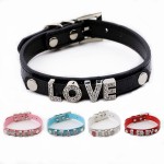 Rhinestone Dog Collar Supplier - Custom PU Leather Adjustable