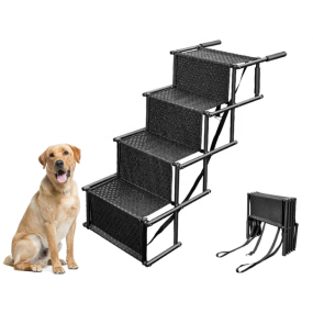 Pet Ladder Manufacturer - Upgraded Metal Foldable 4 Layer