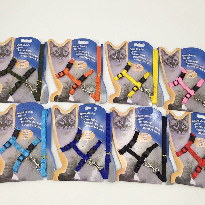 Cat Harness Factory - Adjustable Nylon Leash Set