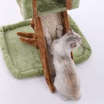 Plush Cat Trees Factory - Wooden Climbing Frame Green