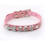 Rhinestone Dog Collar Supplier - Custom PU Leather Adjustable