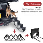 Pet Ladder Manufacturer - Upgraded Metal Foldable 4 Layer