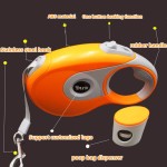 双狗牵引绳厂家-伸缩转盘3米