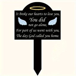 Memorial Garden Stake Supplier - Angel Wings Grave Marker