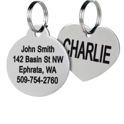 Pet Name Tag Manufacturer - Personalized Stylish Engraved