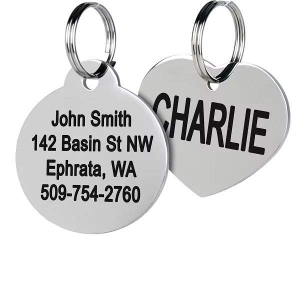 Pet Name Tag Manufacturer - Personalized Stylish Engraved