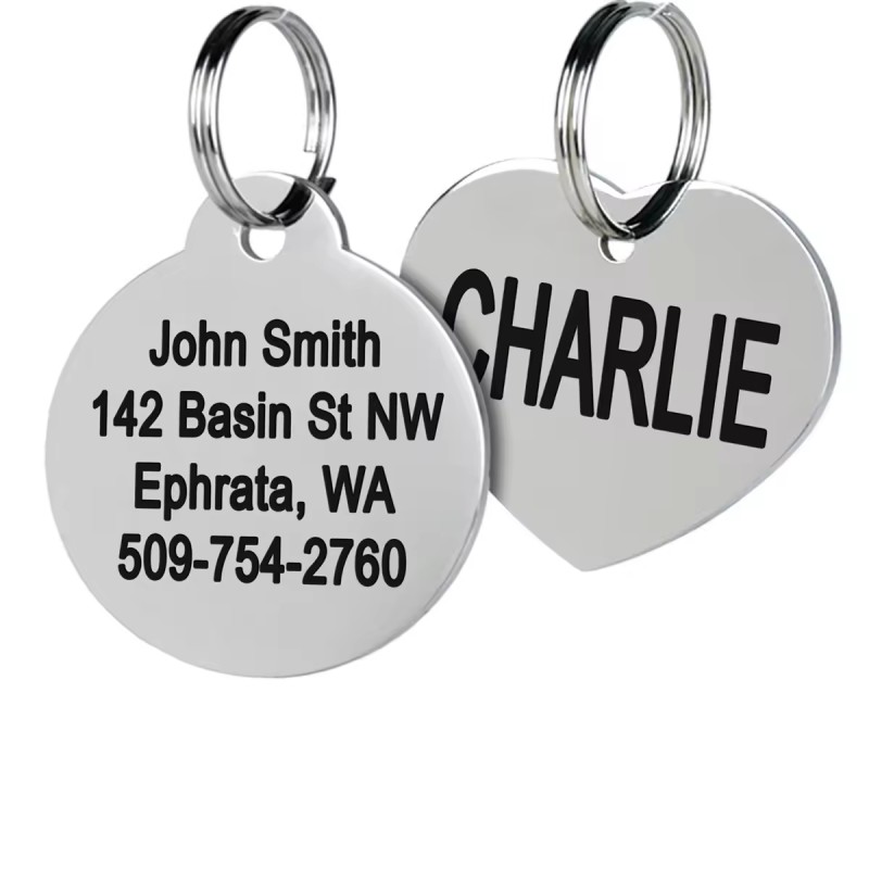 Pet Name Tag Manufacturer - Personalized Stylish Engraved