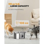 宠物喷泉供应商-3.2升304不锈钢