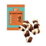 Cowhide Roll Factory - Pet Treat Health Chewy Low Fat Two-Tone Cowhide Roll Pet Snacks