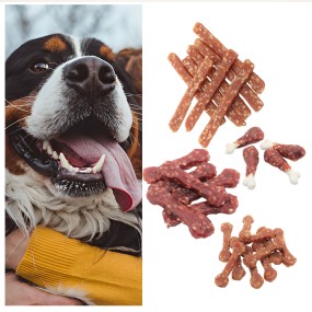 Pet Treats Manufacturer - Half-dried Sausage Chicken Duck Beef Meat Dog Snack Cat Food
