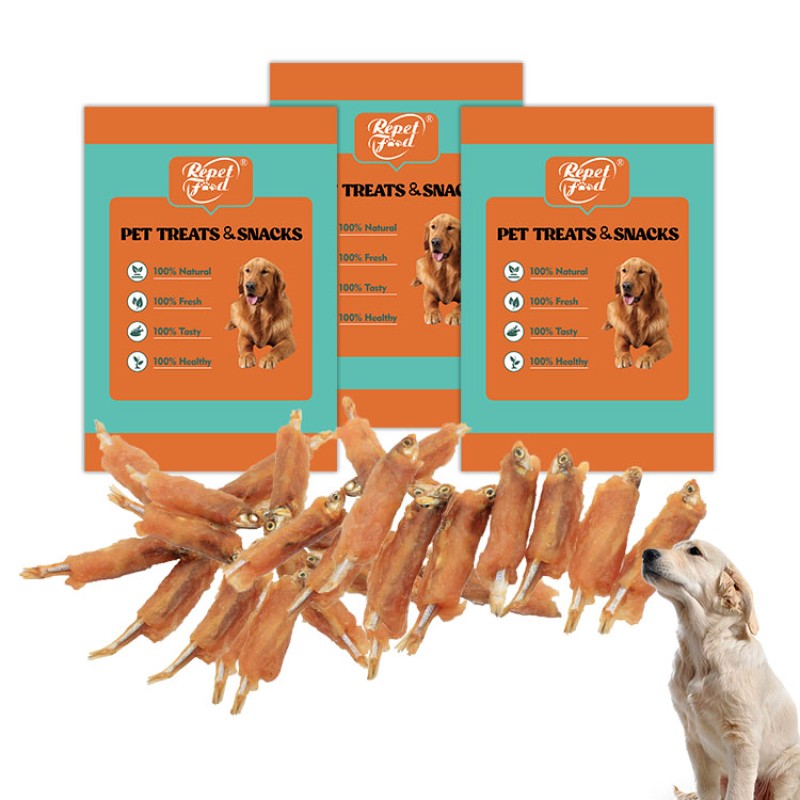 Pet Treats Factory - Hot Sale OEM 15g High Protein Pet Treats Dog Snacks Chicken Fish Skin