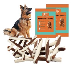 Rawhide Knot Bone Factory - Chews Rawhide Knot Bone Natural Dog Treats All Dog Size