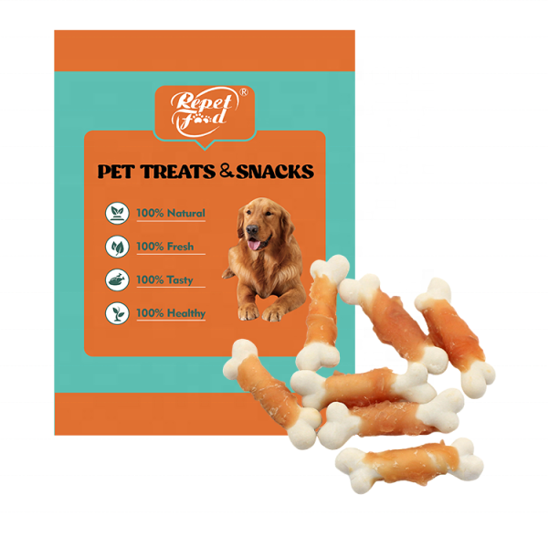 生皮骨厂家-软生皮无狗咬胶骨鸡包裹钙骨