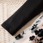 女童芭蕾舞裙厂家-专业OEM代工长袖棉质秋季黑色连衣裙