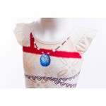 儿童泳装套装厂家-专业OEM代工派对印花公主比基尼套装用于角色扮演