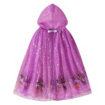 女童女巫服装供应商-厂家批发儿童派对邪恶巫师角色扮演斗篷