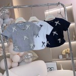 儿童运动服供应商-厂家批发可定制Logo棉质纯色T恤短裤套装