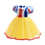 女童公主裙厂家-专业OEM代工甜美夏季卡通图案绿色精灵裙