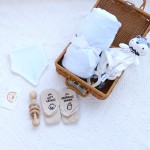 新生儿礼盒工厂-批量防滑袜子柔软法兰绒毯子礼品套装