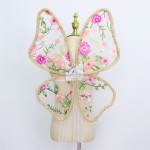 蝴蝶翅膀厂家-专业OEM代工手工花卉刺绣翅膀用于儿童派对