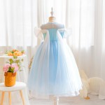 女童美人鱼裙厂家-专业OEM代工无袖鱼尾美人鱼角色扮演裙