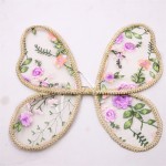 蝴蝶翅膀厂家-专业OEM代工手工花卉刺绣翅膀用于儿童派对