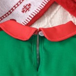 女婴连体衣工厂-厂家批发长袖棉质圣诞派对连体裤配帽子