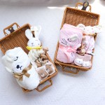 婴儿礼盒供应商-厂家批发动物柔软毯子沐浴礼品套装