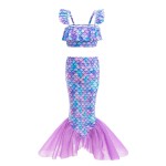 女童泳装套装供应商-厂家批发公主服装美人鱼泳装用于生日