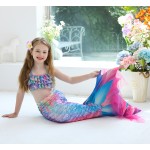 女童泳装厂家-专业OEM代工公主美人鱼尾海滩装给儿童