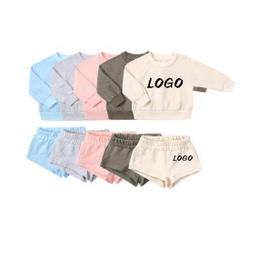Kids Sweatshirt Supplier - Wholesale Blank Long Sleeve Crewneck Sweatshirt for 2-12 Years