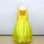 女童公主裙厂家-专业OEM代工长袖毛领艾莎派对梦幻裙