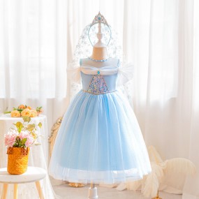 Girls Mermaid Dress Manufacturer - OEM Sleeveless Fish Tail Mermaid Cosplay Dress for Girls