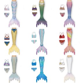 Kids Mermaid Swimsuit Factory - Bulk Mermaid Tail Swimsuit Bikini Princess Dress