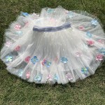 儿童芭蕾舞裙供应商-厂家批发3D蝴蝶夏季薄纱裙子