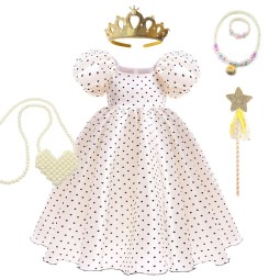 女童连衣裙套装工厂-批量儿童时尚娃娃领衬衫配背心印花套装