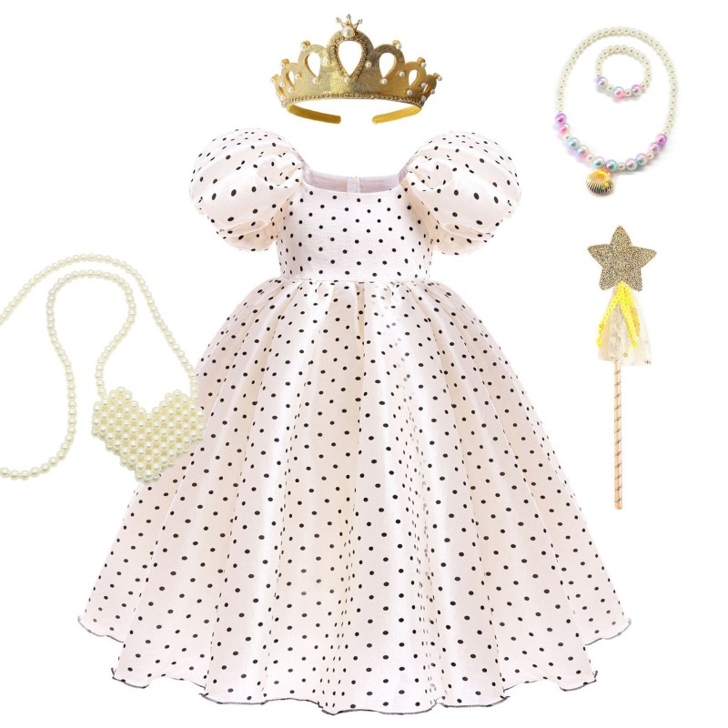 女童连衣裙套装工厂-批量儿童时尚娃娃领衬衫配背心印花套装