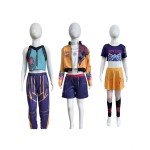 女童公主裙工厂-批量高品质奥罗拉粉色角色扮演派对裙