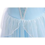 女童圣诞裙工厂-批量O领休闲纯色图案雪纺派对裙