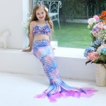 儿童泳装供应商-厂家批发3件套公主比基尼套装美人鱼尾泳装