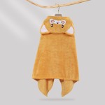 婴儿浴巾工厂-卡通动物连帽柔软毛巾