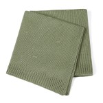 婴儿毯工厂-纯色针织棉质床毯