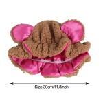 熊耳睡帽工厂-毛绒儿童蓬松睡眠帽