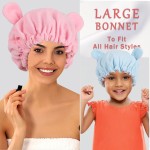 睡眠帽供应商-摇粒绒熊耳亲子针织帽