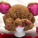 熊耳睡帽工厂-毛绒儿童蓬松睡眠帽