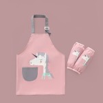 儿童围裙工厂-防水烹饪绘画围裙套装